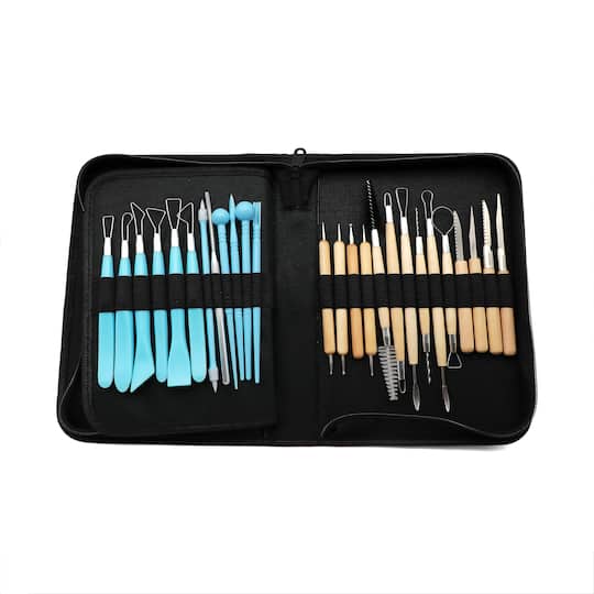 Michaels, 49-Piece Clay Tool Set by Craft Smart® – Category: Modeling Tools